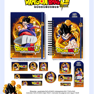 Arquivo Encadernação Escolar 2026 Dragon Ball Z