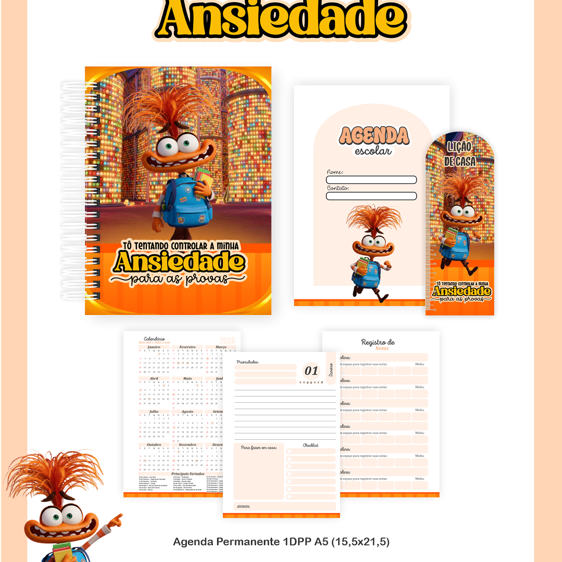 Arquivo Encadernação Escolar 2026 Ansiedade 4