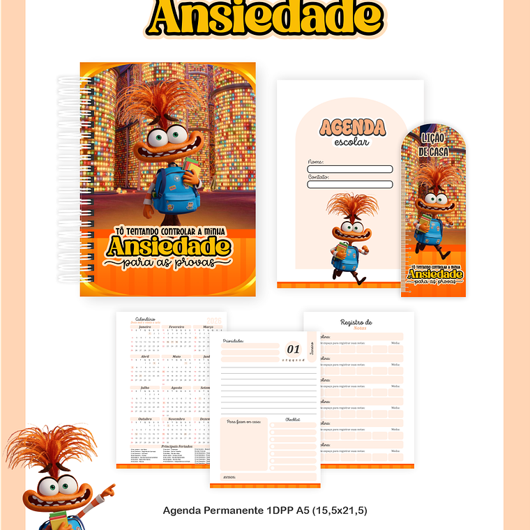 Arquivo Encadernação Escolar 2026 Ansiedade 4