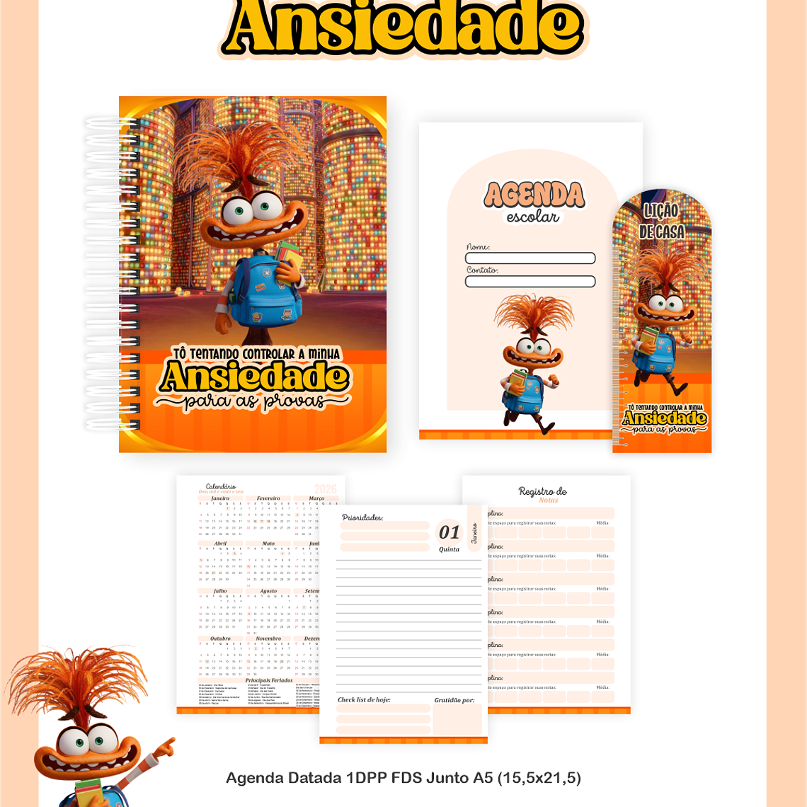 Arquivo Encadernação Escolar 2026 Ansiedade 6