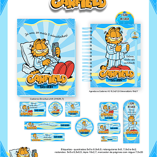 Arquivo Encadernação Escolar 2026 Garfield 