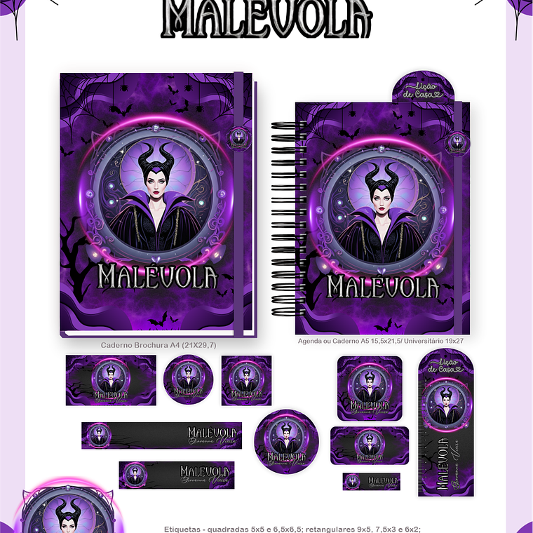 Arquivo Encadernação Escolar 2026 Malévola 2