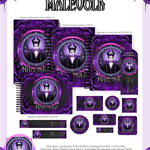 Arquivo Encadernação Escolar 2026 Malévola