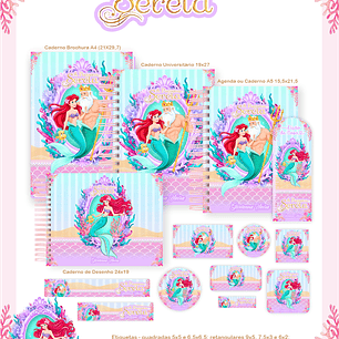 Arquivo Encadernação Escolar 2026 A Pequena Sereia