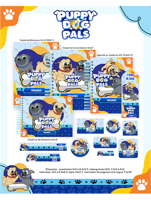 Arquivo Encadernação Escolar 2026 Puppy Dog Pals