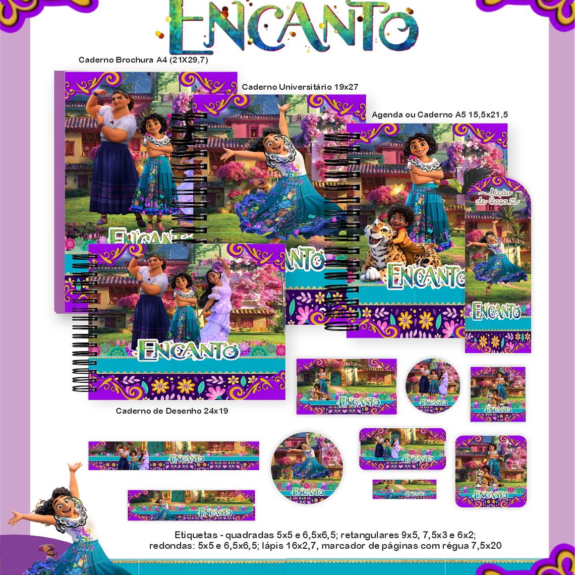 Arquivo Encadernação Escolar 2026 Encanto 1