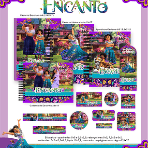 Arquivo Encadernação Escolar 2026 Encanto