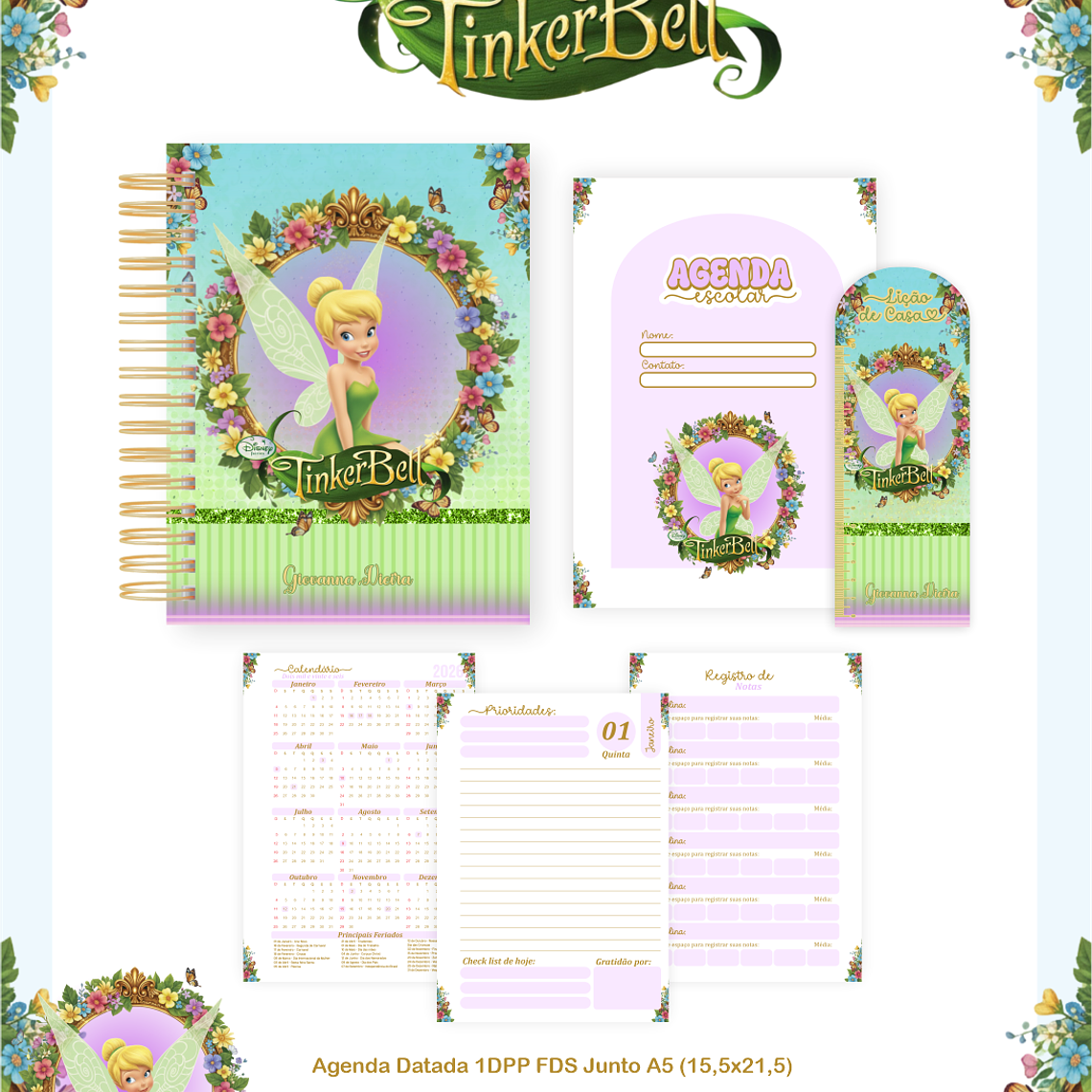 Arquivo Encadernação Escolar 2026 Sininho 3