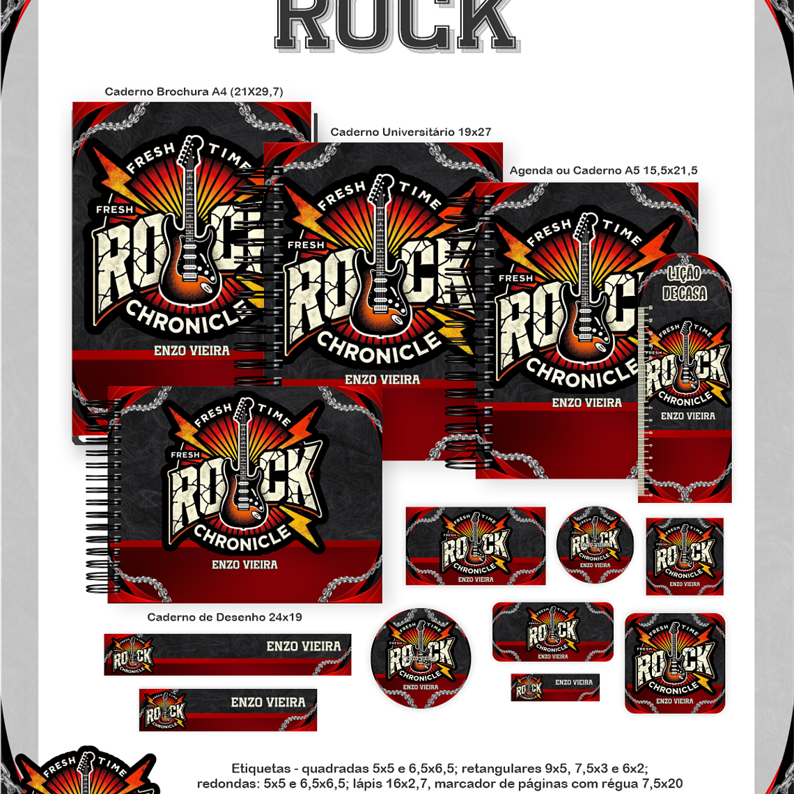 Arquivo Encadernação Escolar 2026 Rock 1