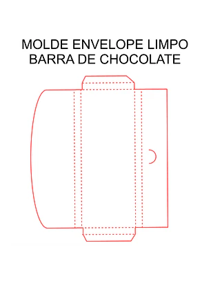 MOLDE LIMPO - ENVELOPE PARA BARRA DE CHOCOLATE