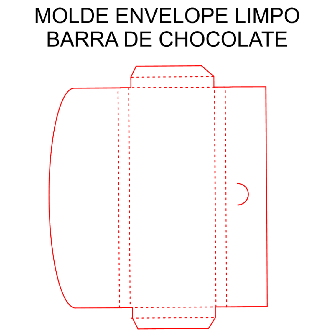 MOLDE LIMPO - ENVELOPE PARA BARRA DE CHOCOLATE 1
