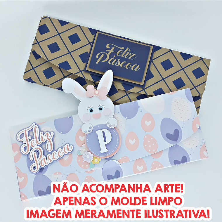 MOLDE LIMPO - ENVELOPE PARA BARRA DE CHOCOLATE 2