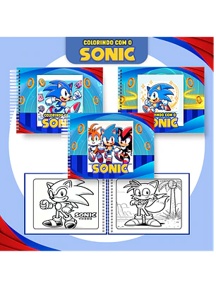 Arquivo Livro de Colorir Sonic