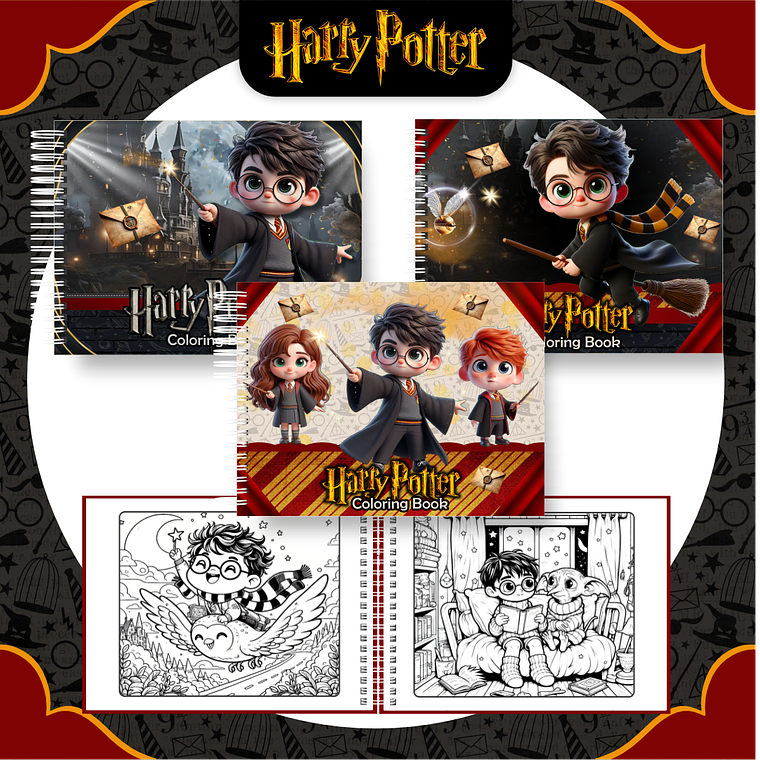 Arquivo Livro de Colorir Harry Potter 1
