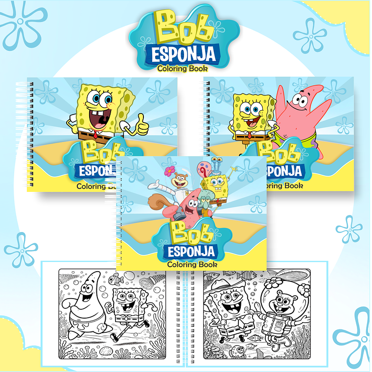 Arquivo Livro de Colorir Bob Esponja 1