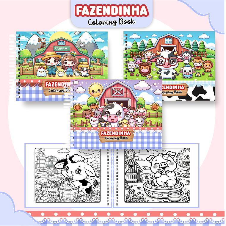 Arquivo Livro de Colorir Fazendinha 1