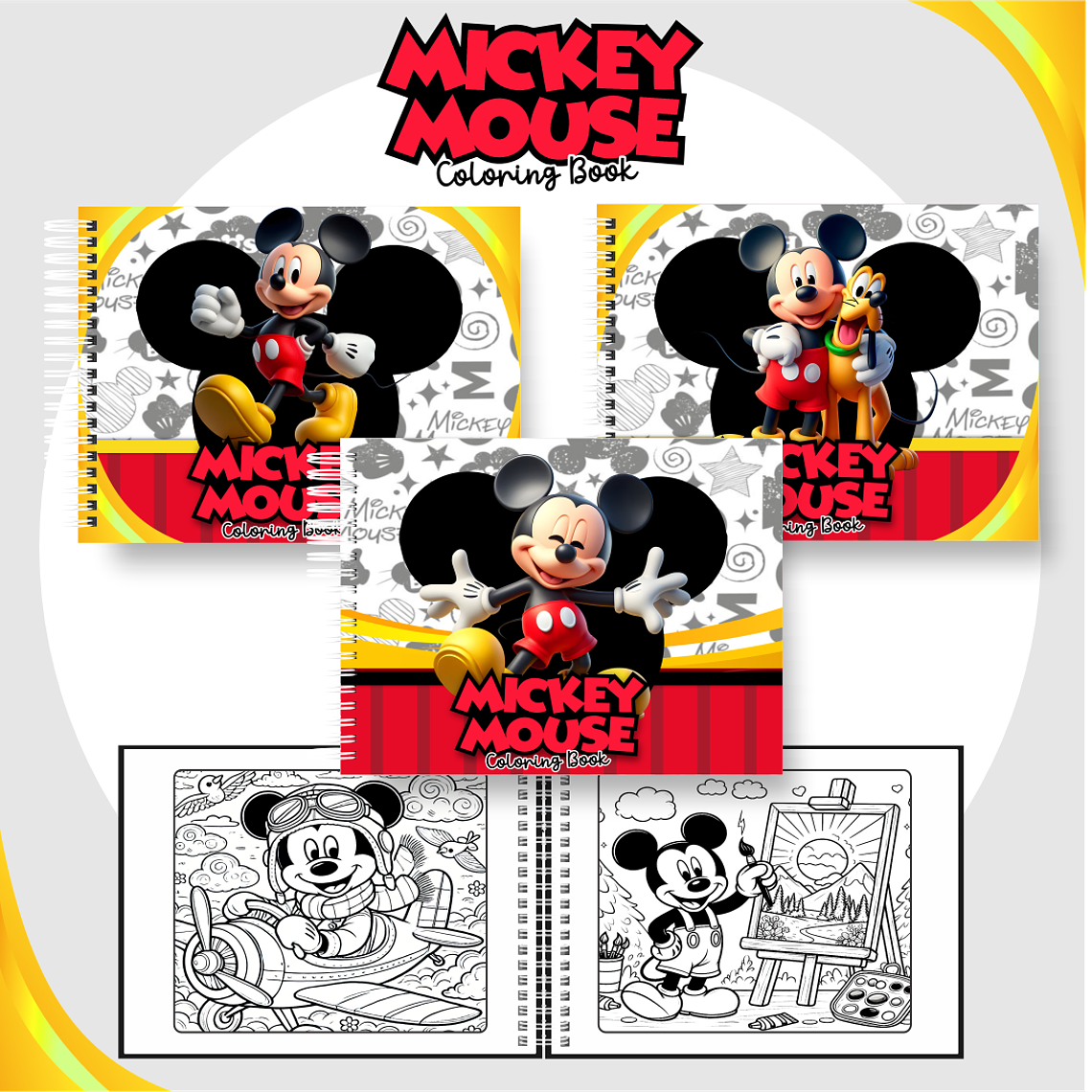 Arquivo Livro de Colorir Mickey Mouse 1
