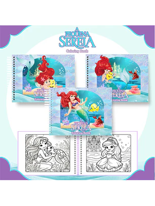 Arquivo Livro de Colorir A Pequena Sereia