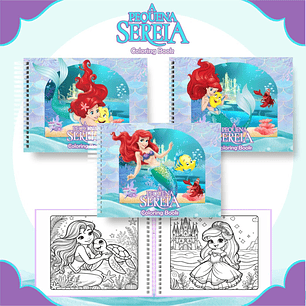 Arquivo Livro de Colorir A Pequena Sereia