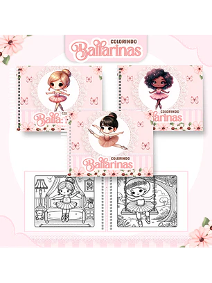 Arquivo Livro de Colorir Bailarinas