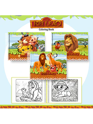 Arquivo Livro de Colorir O Rei Leão