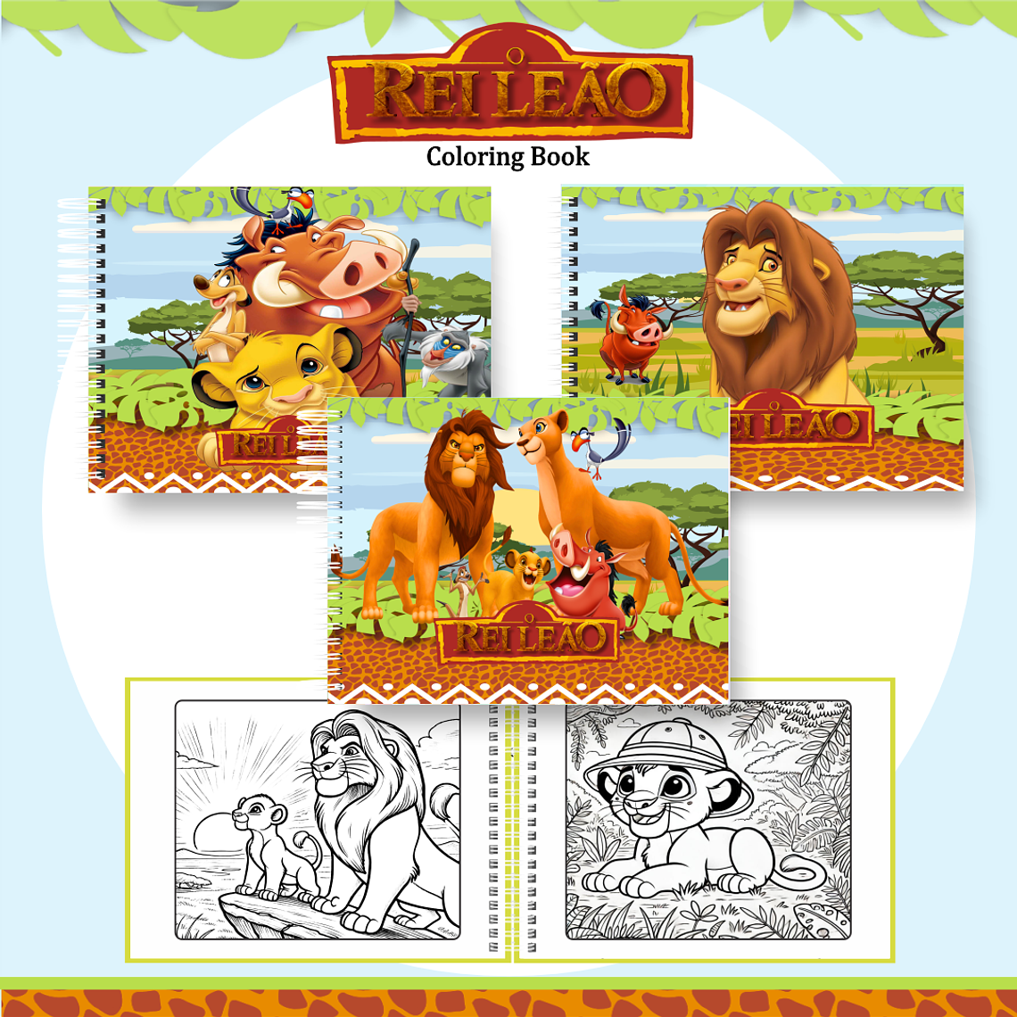 Arquivo Livro de Colorir O Rei Leão 1