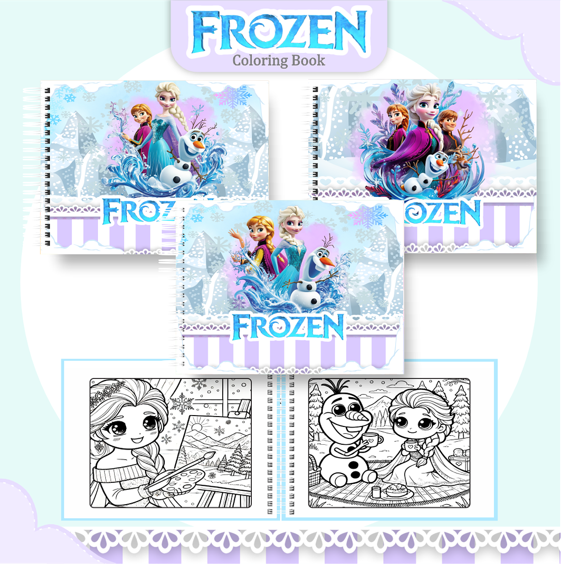 Arquivo Livro de Colorir Frozen 1