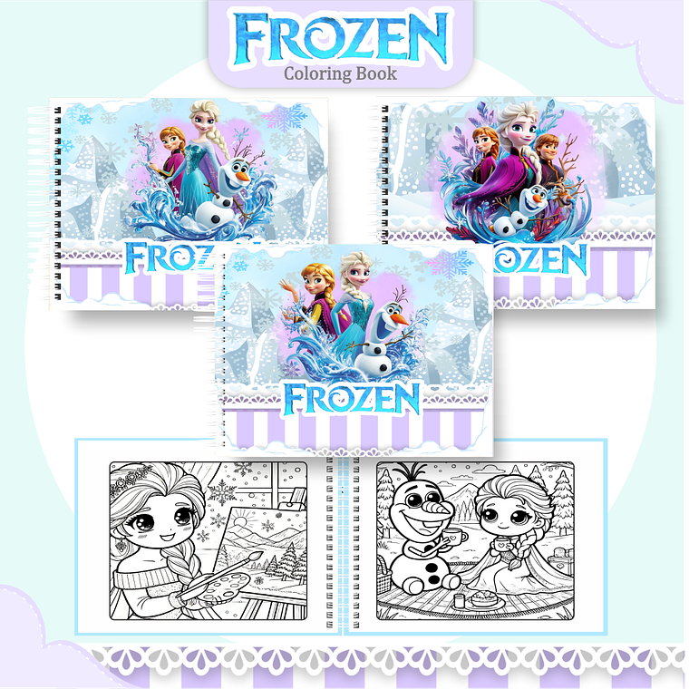 Arquivo Livro de Colorir Frozen 1