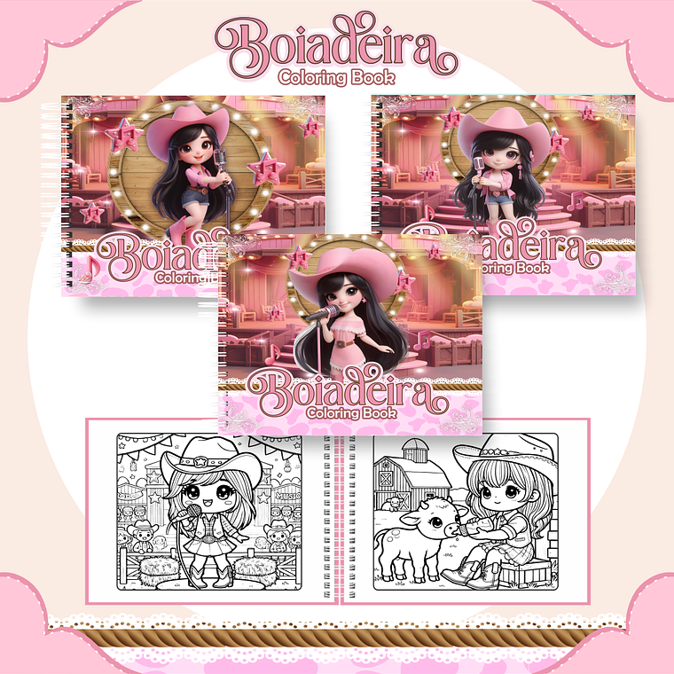 Arquivo Livro de Colorir Boiadeira 1