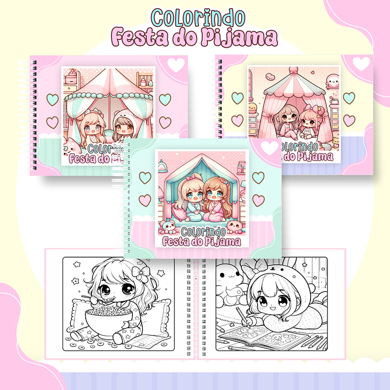 Arquivo Livro de Colorir Festa do Pijama 1