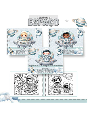 Arquivo Livro de Colorir Astronauta
