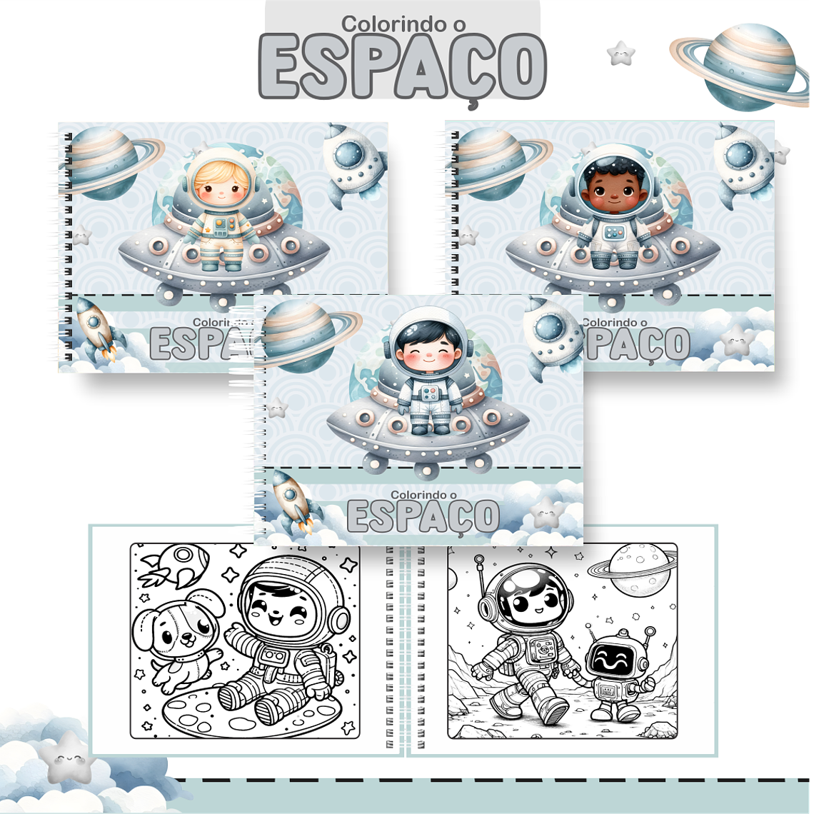 Arquivo Livro de Colorir Astronauta 1