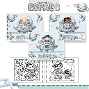 Arquivo Livro de Colorir Astronauta