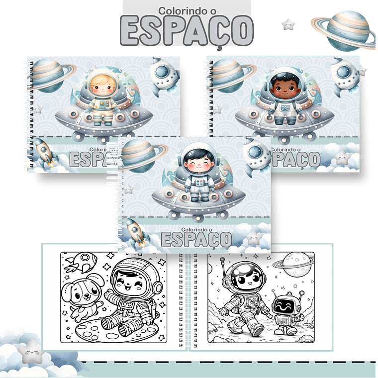 Arquivo Livro de Colorir Astronauta 1