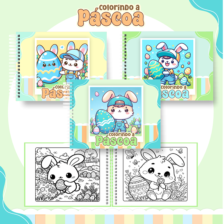 Arquivo Livro de Colorir Páscoa Menino 1