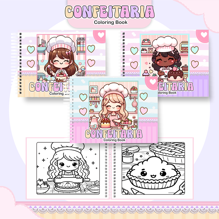 Arquivo Livro de Colorir Confeitaria 1