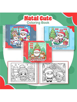 Arquivo Livro de Colorir Natal Cute