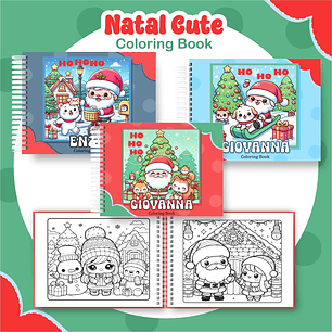 Arquivo Livro de Colorir Natal Cute