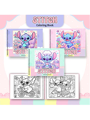 Arquivo Livro de Colorir Stitch Menina