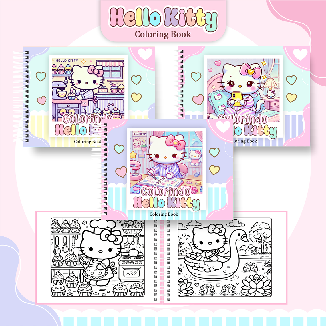 Arquivo Livro de Colorir Hello Kitty 1