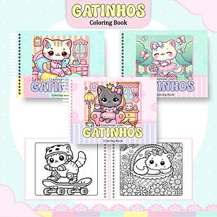 Arquivo Livro de Colorir Gatinhos