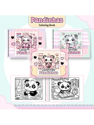 Arquivo Livro de Colorir Pandinhas