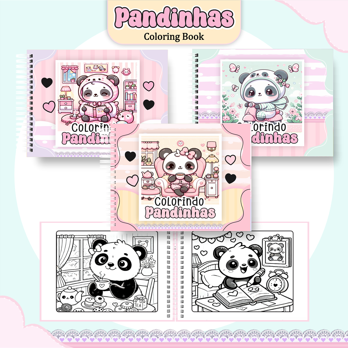 Arquivo Livro de Colorir Pandinhas 1