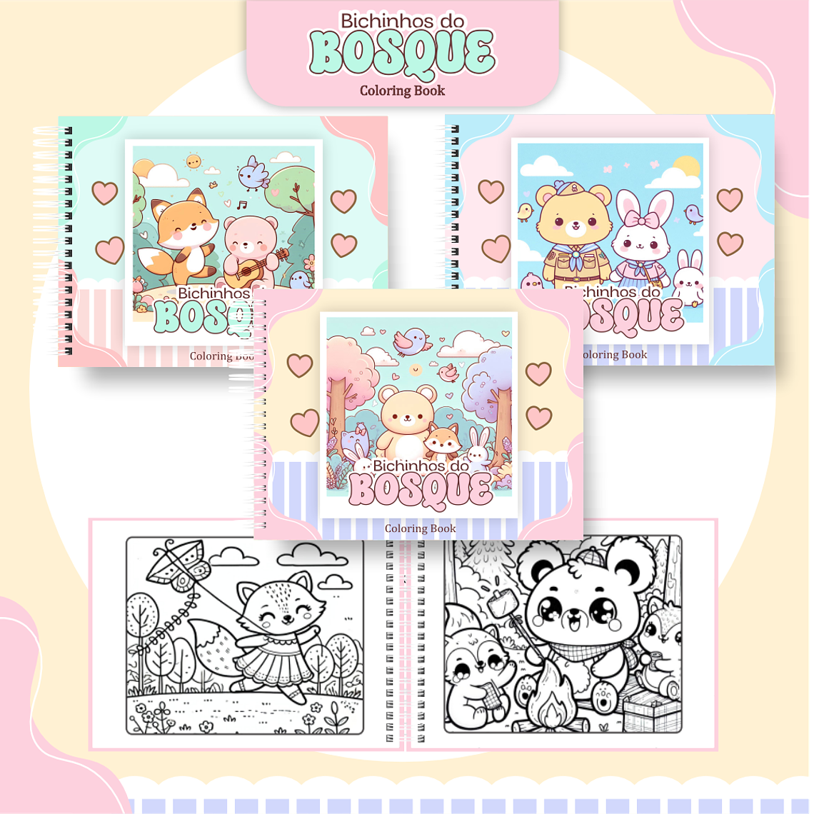 Arquivo Livro de Colorir Bichinhos do Bosque 1