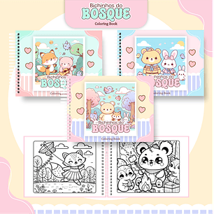 Arquivo Livro de Colorir Bichinhos do Bosque