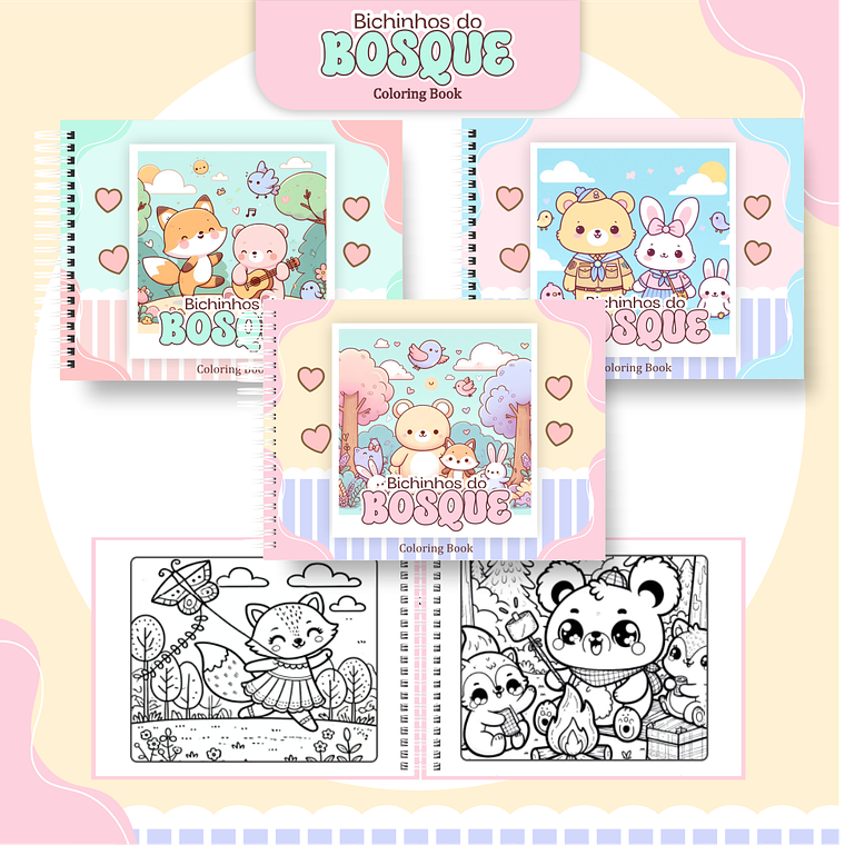 Arquivo Livro de Colorir Bichinhos do Bosque 1