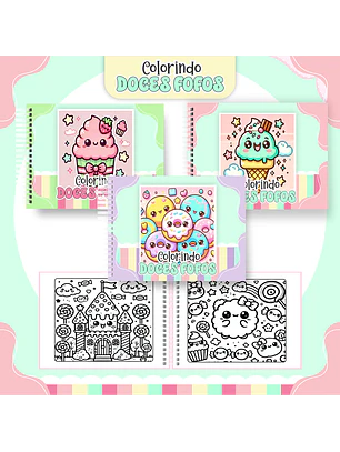 Arquivo Livro de Colorir Doces Fofos