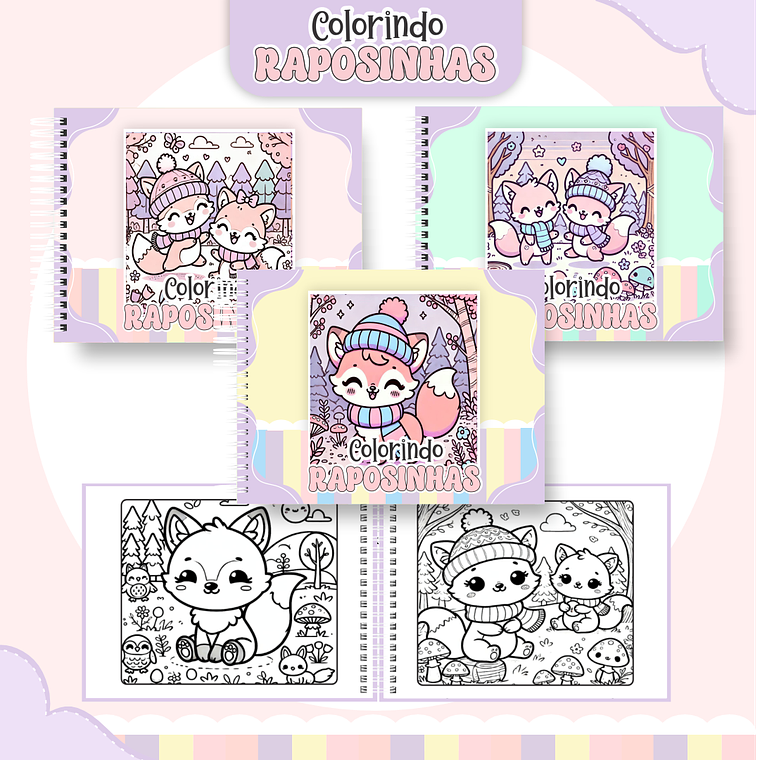 Arquivo Livro de Colorir Raposinhas 1