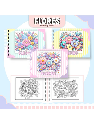 Arquivo Livro de Colorir Flores