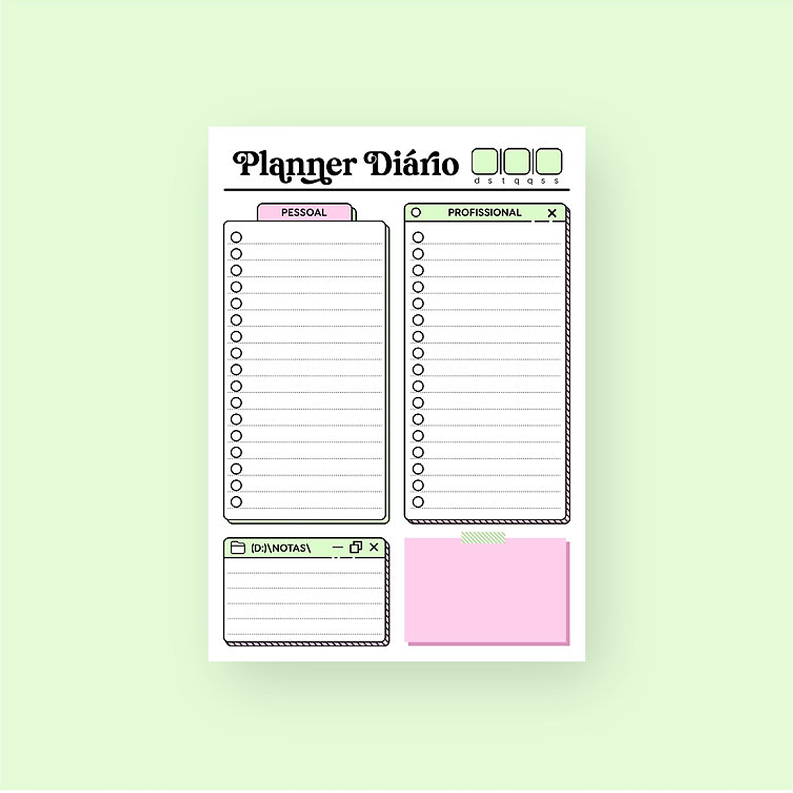 Arquivo Planner Diário  2